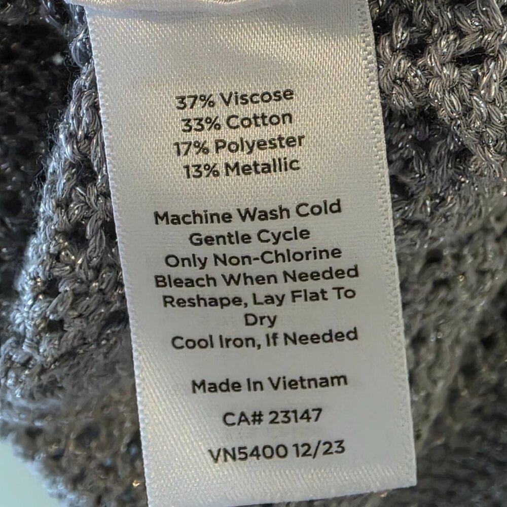 Talbots Metallic Sweater, Size SP, NWT - Picture 8 of 8